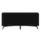 Homeroots 64in Black Mahogany Solid Wood Enclosed and Open Storage TV Stand 404264 - alternate 5