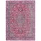 Homeroots 8' X 10' Pink And Lavender Medallion Washable Indoor Outdoor Area Rug 616289 - alternate 4
