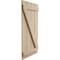 Ekena Millwork Rustic Four Board Joined Board-n-Batten Sandblasted Faux Wood Shutters w/Z-Board, 22W x 46H, PR SHUBJZ22X46SDPR - alternate 10