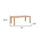 Homeroots 79" Natural Solid Wood Dining Table 572227 - alternate 6