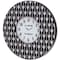 Homeroots 4" Black And White Metal Analog Round Wall Clock 376208 - alternate 1