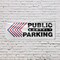 Signmission Public Monthly Parking Left, 24 Inch x 72 Inch, Vinyl Banner B-72-30819 - alternate 3