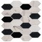 Andova Tiles Astor 2-in. x 4-in. Elongated Hexagon Glass Wall & Floor Mosaic Tile (0.99 Square Feet Per Box) Andova Tiles - alternate 3