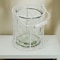Homeroots 6" White and Clear Wire Basket and Glass Jar 488163 - alternate 4