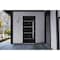 Vdomdoors Steel Door Deux 6083 Black Enamel Stainless Inserts Entry Door Painted W36xH80 Left hand Inswing DEUX6083EXD-BLK-W36 x H80-LH-I - alternate 2