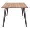 Homeroots 79" Wood Brown And Gray Steel Dining Table 394611 - alternate 5