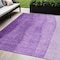 Homeroots 5' X 8' Purple And Lavender Ombre Washable Indoor Outdoor Area Rug 581823 - alternate 1