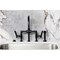 Kingston Brass Bridge Kitchen Faucet with Brass Sprayer, Matte Black KS2330TKL - alternate 3