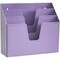 Acrimet Horizontal Triple File Folder Holder Organizer (Solid Purple Color) 860.LO - alternate 1