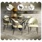 Leisuremod Aria Modern Dining Chair in Leather and Iron Legs with Curved Back in Black, 2PK AC45BL2 - alternate 5