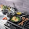 Kenmore Logan 10 Piece Aluminum Nonstick Cookware Set in Black with Wood Utensils 82911.1 - alternate 4