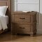 Homeroots 23" Brown Two Drawers Metal Nightstand 285584 - alternate 2