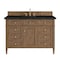 James Martin Vanities Brittany 48" Single Vanity, Pecan w/ 3 CM Phantome Eclos Top 655-V48-PCN-3PHT - alternate 1