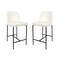 Manhattan Comfort Loft Metal Vegan Leather Counter Stool in Ivory - Set of 2 CS1534-3 - alternate 5
