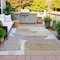 Homeroots 8' X 10' Taupe And Gray Abstract Washable Indoor Outdoor Area Rug 632194 - alternate 5