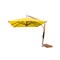 Bambrella 10' Square Bamboo Cantilever Umbrella w/354lb Base System-Yellow Canopy 3.0m SQ-SW-L-Y-BS - alternate 1