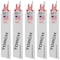 Milwaukee Tool 6" 18 TPI The Torch SAWZALL Blades (5 Pk) 48-00-5784 - alternate 1