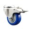 Service Caster 3.5 Inch 316SS Blue Polyurethane Swivel Bolt Hole Caster with Total Lock Brake SCC-SS316BHTTL20S3514-PPUB-BLUE - alternate 1