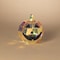 Gerson 10 in. Holographic Halloween Pumpkin Halloween Decor 2738690 - alternate 3