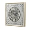 Homeroots 24" Square Gold and Silver Wood and Mirror Exposed Gear Wall Clock 485984 - alternate 3