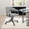 Armen Living Tibet Swivel Tilt Rolling Dining Chair with Matte Black Iron and Vintage Gray Faux Leather LCTISIGRYBLK - alternate 5