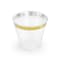 Elama 600 Piece Disposable Plastic Dinnerware Party Set for 100 Guests in White with Gold Trim 750124342M - alternate 7