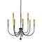 Hudson Valley Lighting Adley 9 Light Chandelier in Gradient Brass by Cortney Bishop CB3849-GB - alternate 1