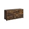 Homeroots 59" Brown and Black Six Drawer Double Dresser 486514 - alternate 1