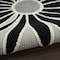 Homeroots 3' X 4' Black and White Floral Indoor Outdoor Area Rug 527635 - alternate 4