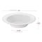 Smarty Had A Party 12 oz. White with Silver Edge Rim Plastic Soup Bowls (120 Bowls), 120PK 111S-CASE - alternate 6
