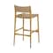 Armen Living Erie Woven Paper Cord and Oak Wood Counter Stool LCERBANAT26 - alternate 5