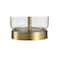 Jonathan Y Duncan 19.5" Glass/Metal LED Table Lamp, Brass/Clear JYL1033A - alternate 9