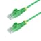 Startech.Com 2ft Green Slim CAT6 Ethernet Cable, Snagless RJ45, 28AWG Bare Copper, LSZH N6PAT2GNS - alternate 1
