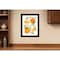 Homeroots Citrus Orange Botanical Black Framed Print Wall Art 529839 - alternate 2
