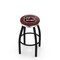 Holland Bar Stool Co 36" Blk Wrinkle South Carolina Swivel Bar Stool, Chrome Ring L8B2C36SouCar - alternate 1