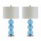 Jonathan Y Bella 27" Glass Triple-Sphere LED Table Lamp, Sky Blue/Chrome, 2PK JYL1070C-SET2 - alternate 5