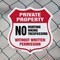Signmission Private Property Shield Sign No Hunting, 6 Inch X 6 Inch, Plastic Sign SHI-P-6-445 - alternate 3