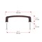 Richelieu Charlemagne Collection 3 3/4 in (96 mm) Center-to-Center Brushed Oil-Rubbed Bronze Transitional Cabinet Pull BP81092BORB - alternate 7