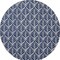 Homeroots 5' Blue Round Floral Indoor Outdoor Area Rug 572825 - alternate 1