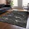 Homeroots 5' X 8' Black Ivory And Gold Abstract Washable Indoor Outdoor Area Rug 601033 - alternate 7