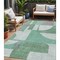 Homeroots 5' X 8' Green Sage And Gray Geometric Washable Indoor Outdoor Area Rug 617909 - alternate 1