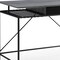 Homeroots 43" Gray and Black Writing Desk 543758 - alternate 4