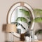 Bali & Pari Adita Round Woven Rope Mirror - Mirror with White Fabric and Woven Jute Accents for Wall Decor 259-14229-ZORO - alternate 2