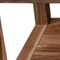 Homeroots 21" X 29" Brown Solid Wood Rectangular Shower Bench With Shelf 383363 - alternate 4