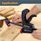 Powertec 6 in. Bar Clamps / Spreaders, Trigger Clamps, One-Handed Ratchet Quick Grip Clamps, 4PK 71593N - alternate 3