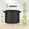Ipower HealSmart Plant Grow Bags 5 Gallon, Tomoato Planter Pots with Handles, Black 2024 Version, 5PK GLGROWBAG5X5BLKV5 - alternate 5