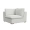 Homeroots 44" Gray Fabric Modular Sofa With Brown Legs 641025 - alternate 7