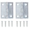 Prosource Cabinet Hinge, Steel, Zinc, Fixed Pin, 180 deg Range of Motion, Full Mortise Mounting, 10 Pair lb LR-049-PS - alternate 1