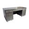Homeroots 64" Brown and Silver Solid Wood Executive Desk With Five Drawers 489189 - alternate 6