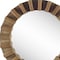 Homeroots 26" Brown Round Wood Framed Accent Mirror 376377 - alternate 5